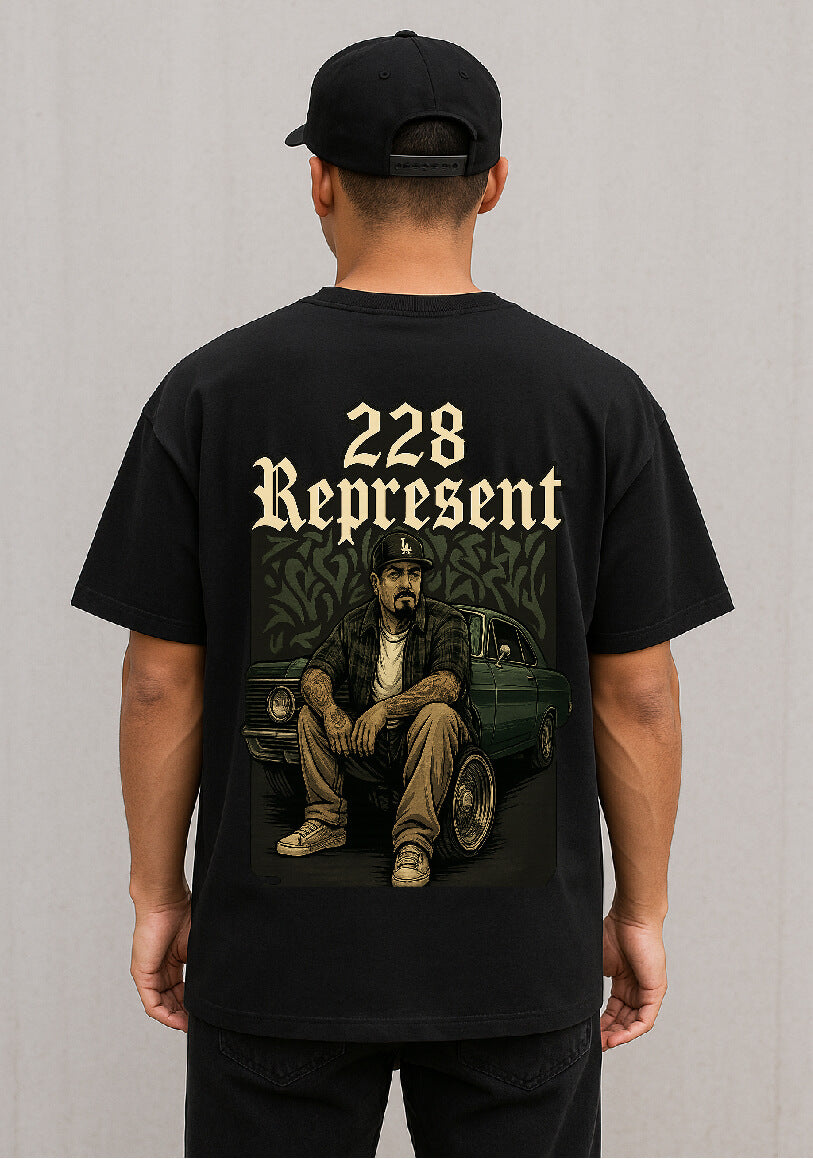 Playera Oversize 228 Represent By Homies Street
