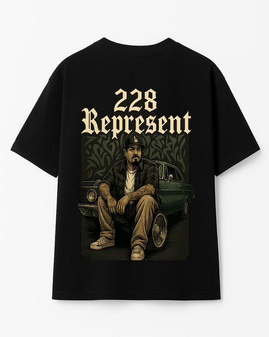 Playera Oversize 228 Represent By Homies Street