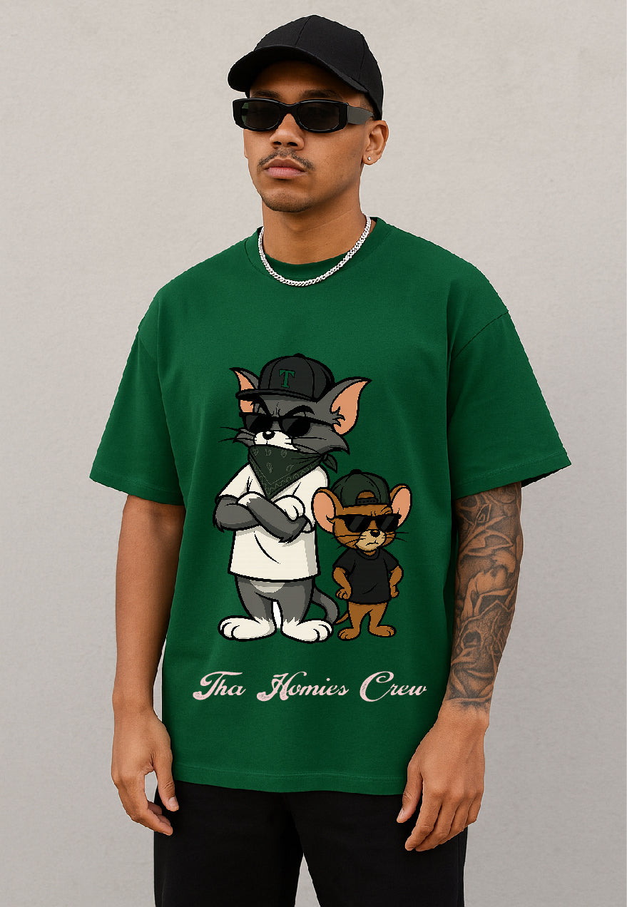 Playera Oversize Life is a Hustle By Homies Street