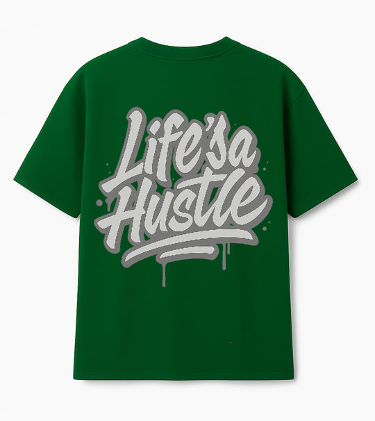 Playera Oversize Life is a Hustle By Homies Street